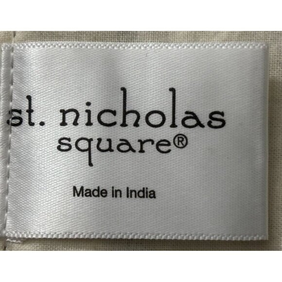 VTG St. Nicholas Square Holiday Table Runner 72" Long Tapestry Cotton Blend Chri - Picture 2 of 11